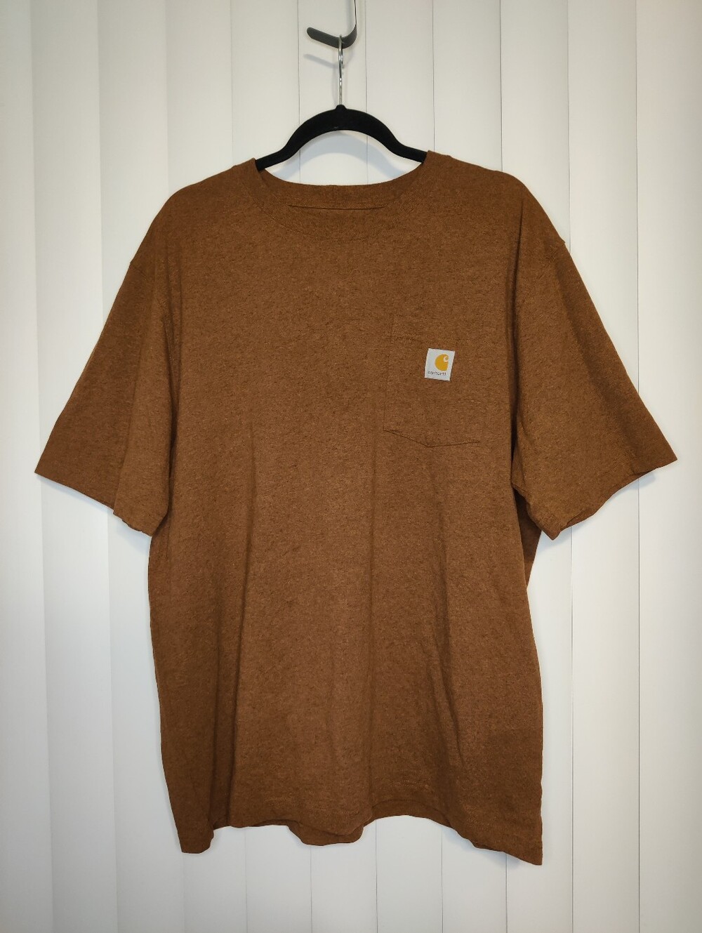 Carhartt Loose Fit Short Sleeve Tee in Brown Heather